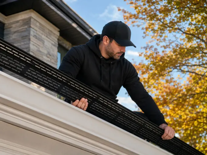 Alu-Rex DoublePro continuous hanger keeping debris out